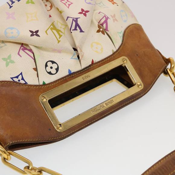 LOUIS VUITTON Monogram Multicolor Judy PM Shoulder Bag White M40257 Auth 43838 - Picture 6 of 16